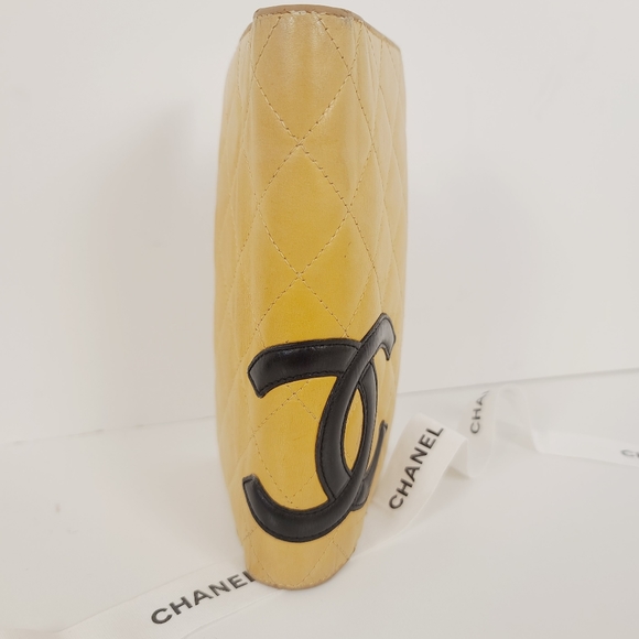 CHANEL Cambon Quilted Yen Light Brown Long Wallet - Picture 7 of 15